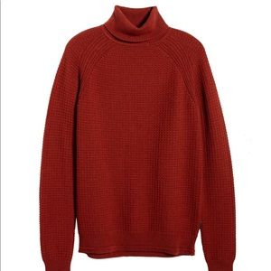 TED BAKER Sprirol Turtleneck Sweater Orange 5